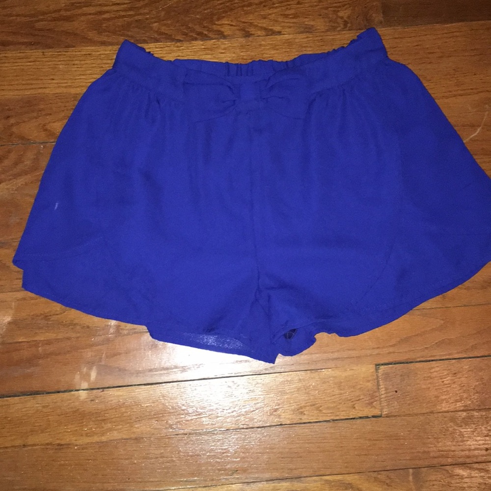 Royal blue dress shorts